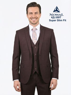 костюм тройка коричневый